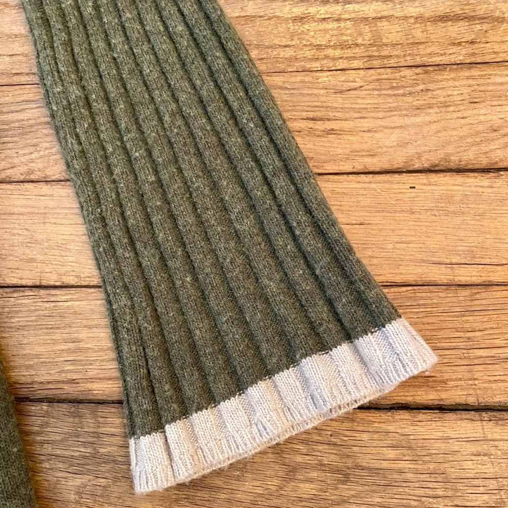 ANTHROPOLOGIE Arsenau Sweater Dress Olive - Picture 5 of 9